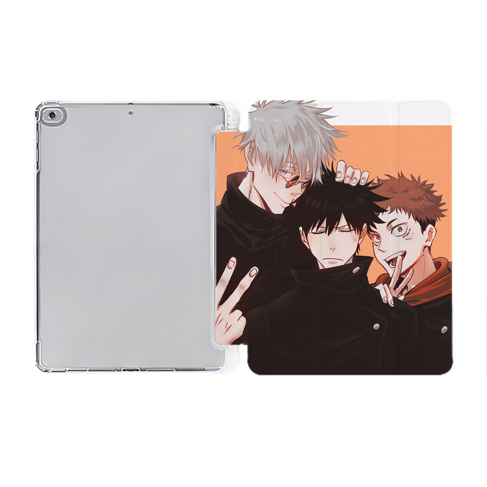 （画像用） SPY×FAMILY间谍家家酒 IPad ケース ペン収納付き 三つ折りスタンド PUレザー×シリコン 対応機種9.5/10.5/10.9インチ